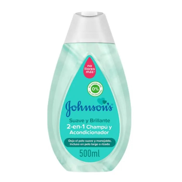 Shampoing et après-shampoing 2 en 1 Soft And Brilliant de Johnson's 500 ml