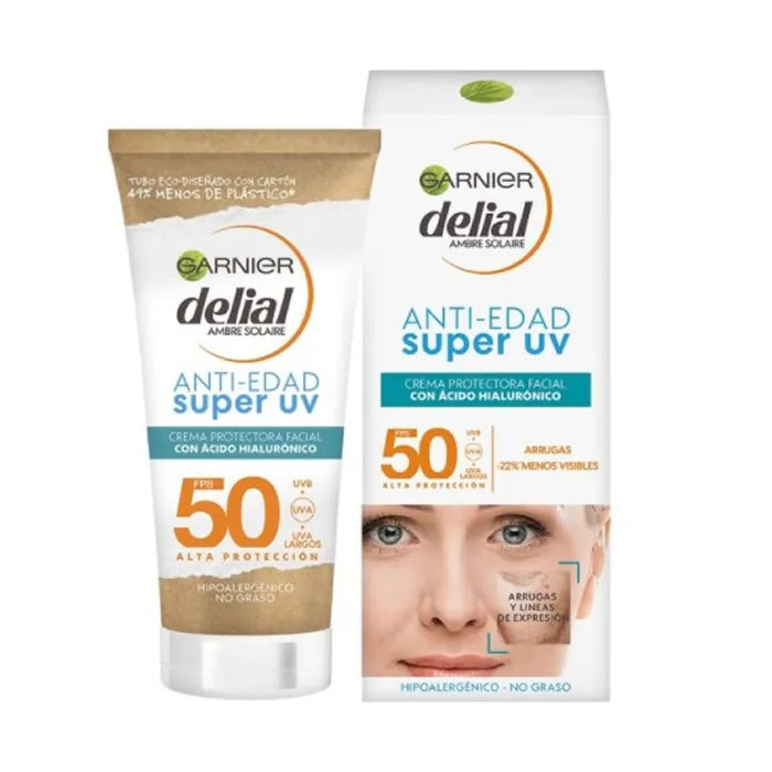 Delial Crème Protectrice Visage Anti-Âge Super UV Spf50 50ml