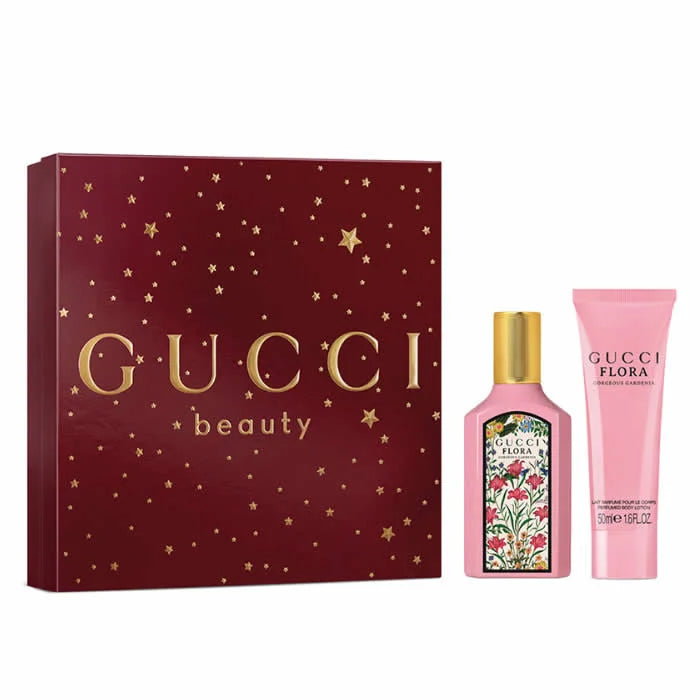 Coffret Gucci Flora Gorgeous Gardenia Eau de Parfum Vaporisateur 50 ml, 2 pièces