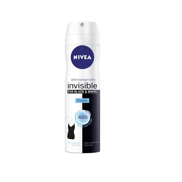 Nivea Invisible pour peaux noires et blanches Fresh Spray 200 ml