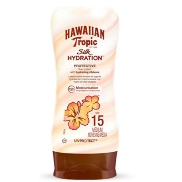 Lait Solaire Protecteur Hydratation Soyeuse Hawaïan Tropic Spf15 180ml