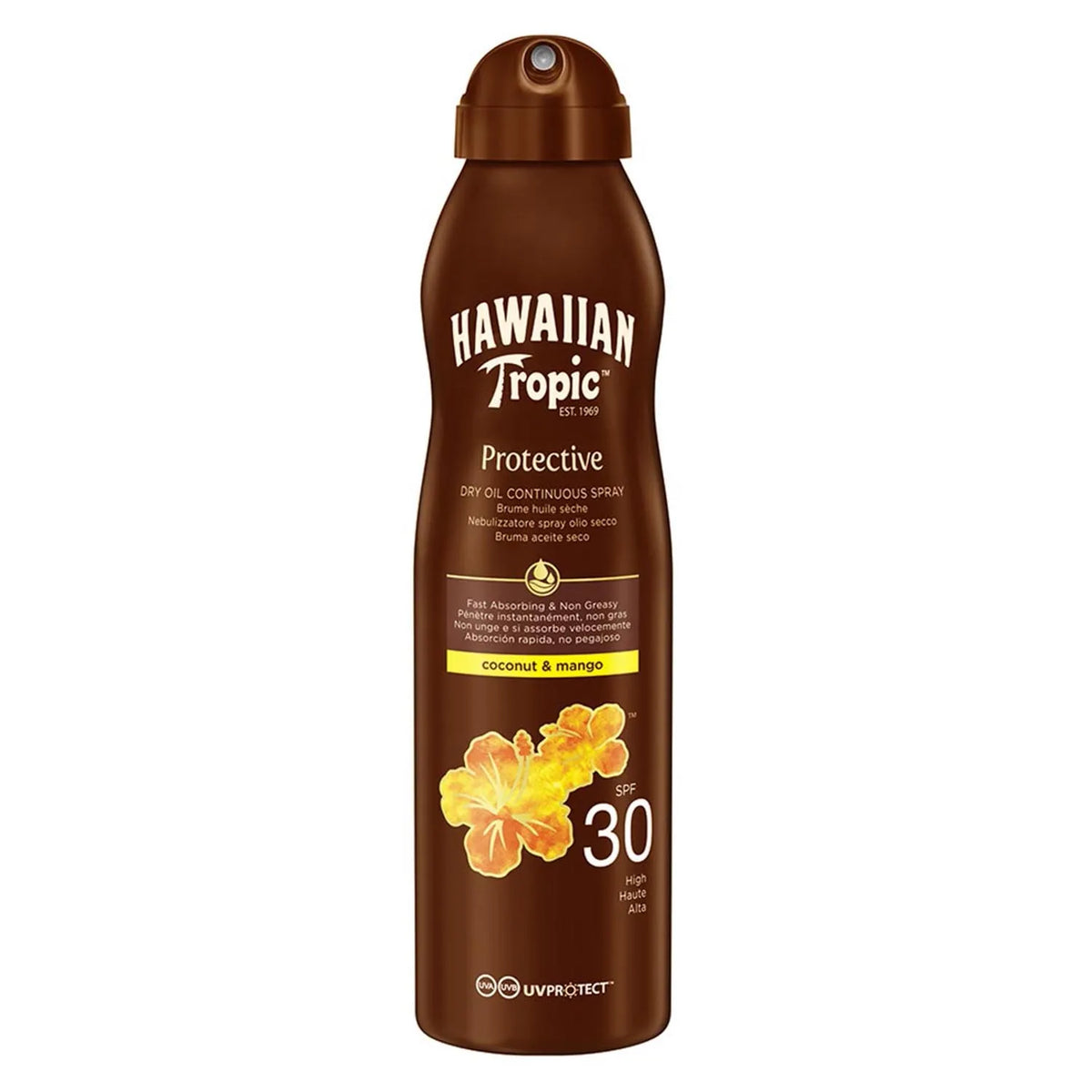 Hawaiian Tropic Coconut & Mango Öl LSF 30 180 ml Spray