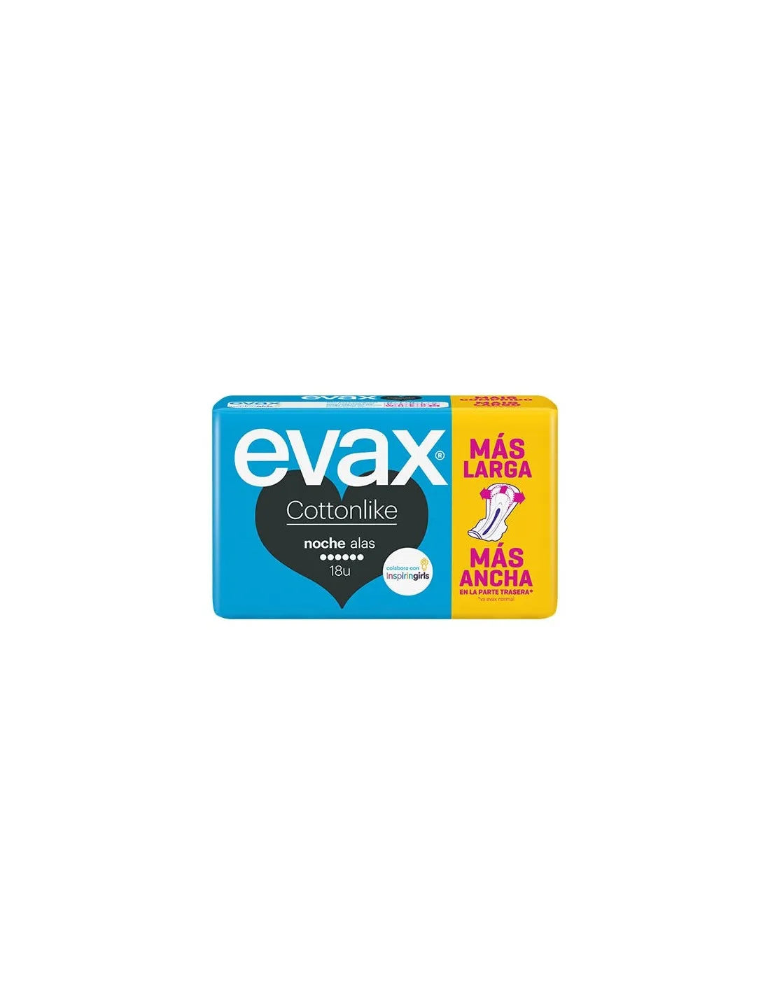 Evax Cottonlike Avec Ailes Nuit 18 unités