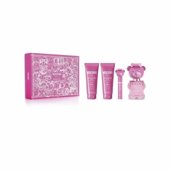 Coffret Moschino Toy 2 Bubble Gum Eau de Toilette Vaporisateur 100 ml 4 pièces