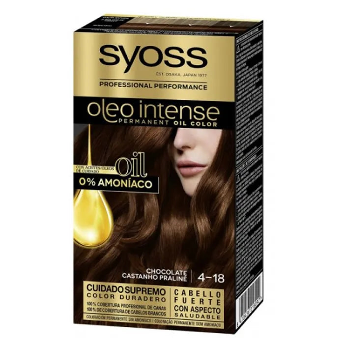 Syoss Oleo Intense Coloration Permanente 4-18 Chocolat