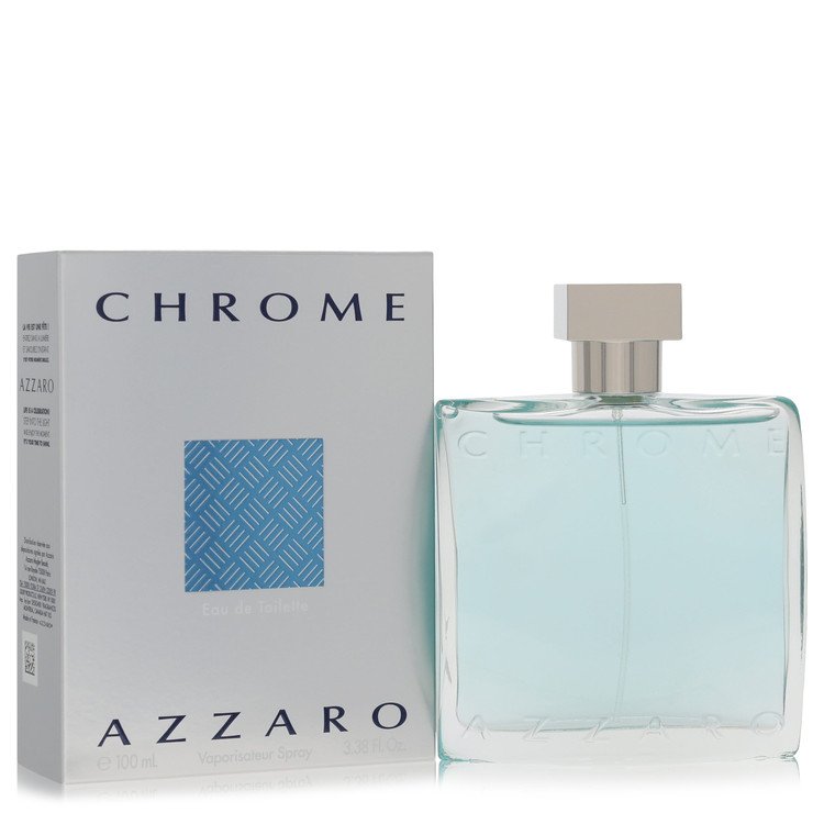 Chrome by Azzaro - Gift Set -- 3.4 oz Eau De Toilette Spray + 2 x 2.5oz All Over Shampoo