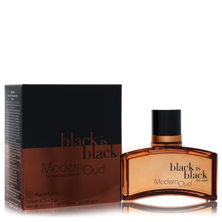 Black is Black Modern Oud by Nu Parfums - Eau De Toilette Spray 3.4 oz