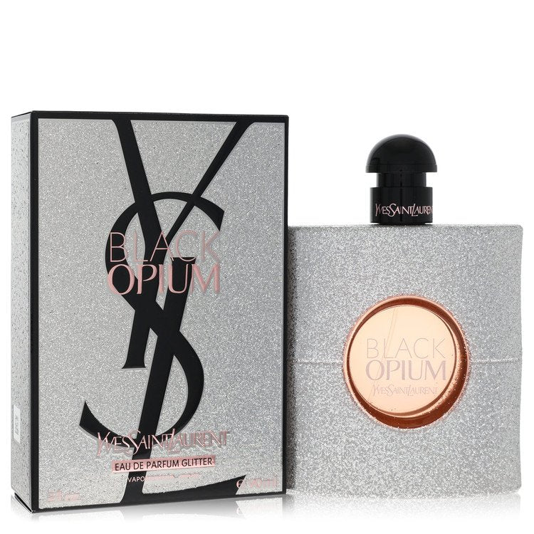 Black Opium Glitter by Yves Saint Laurent - Eau De Parfum Spray 3 oz