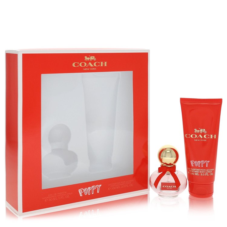 Coach Poppy by Coach - Gift Set -- 1 oz Eau De Parfum Spray + 3.3 oz Body Lotion