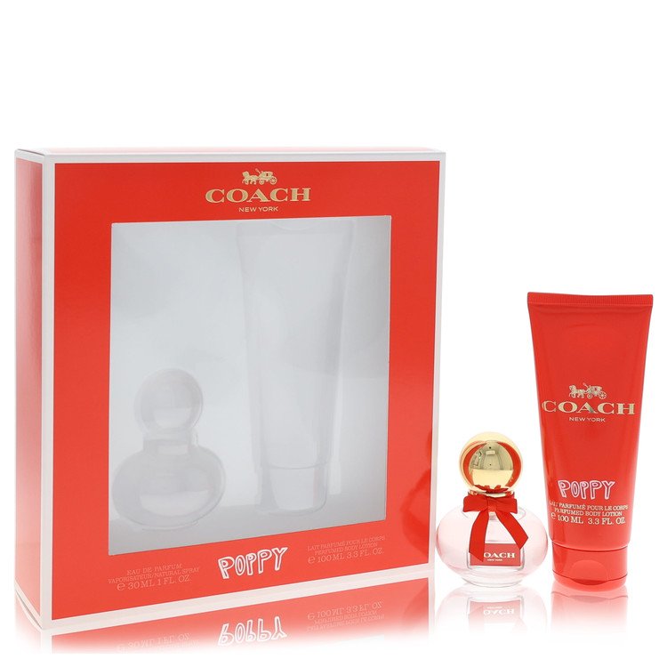 Coach Poppy by Coach - Gift Set -- 1 oz Eau De Parfum Spray + 3.3 oz Body Lotion