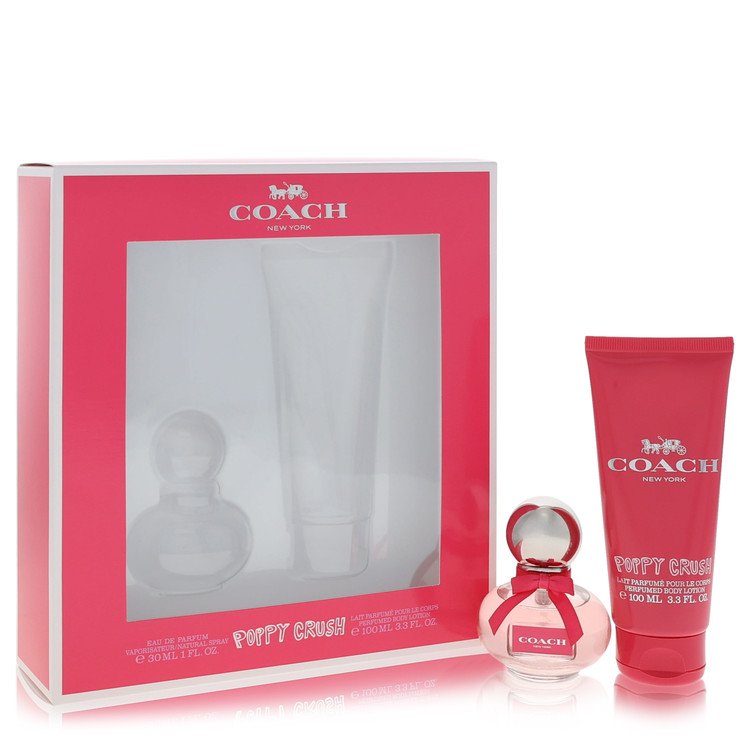 Coffret cadeau Coach Poppy Crush par Coach - 30 ml Eau de Parfum vaporisateur + 100 ml lait pour le corps