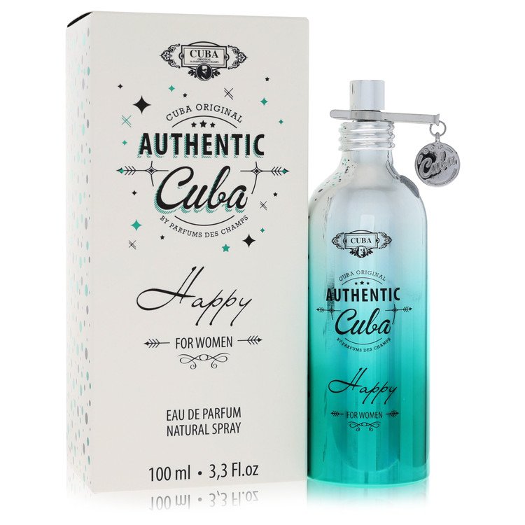 Cuba Authentic Happy by Fragluxe - Eau De Parfum Spray 3.3 oz