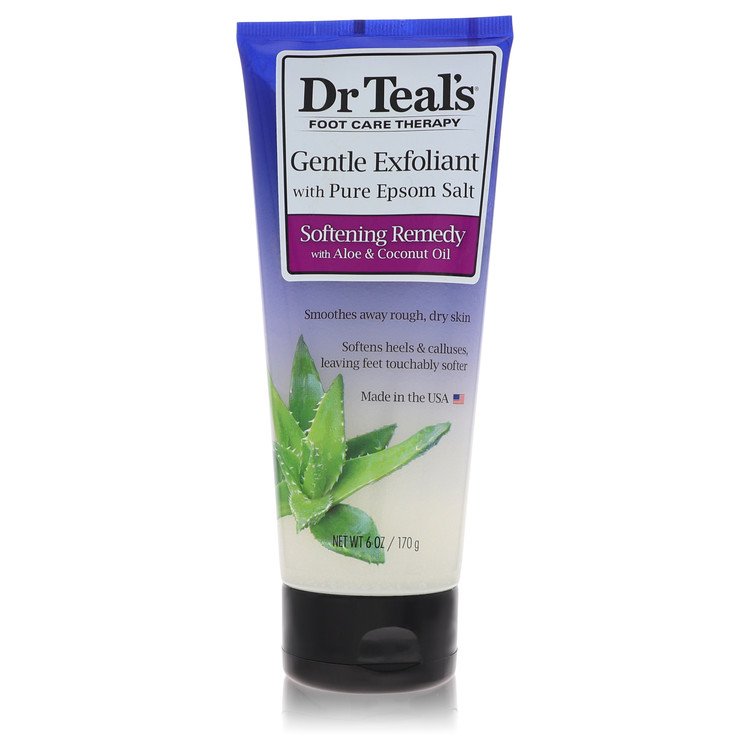 Dr Teal’s Sanftes Peeling mit reinem Epsomsalz, weichmachendes Mittel mit Aloe & Kokosöl (Unisex), 170 g