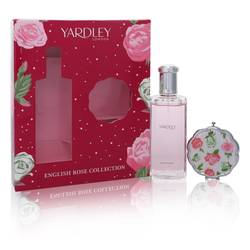 English Rose Yardley by Yardley London - Gift Set -- 4.2 oz Eau De Toilette Spray + Compact Mirror