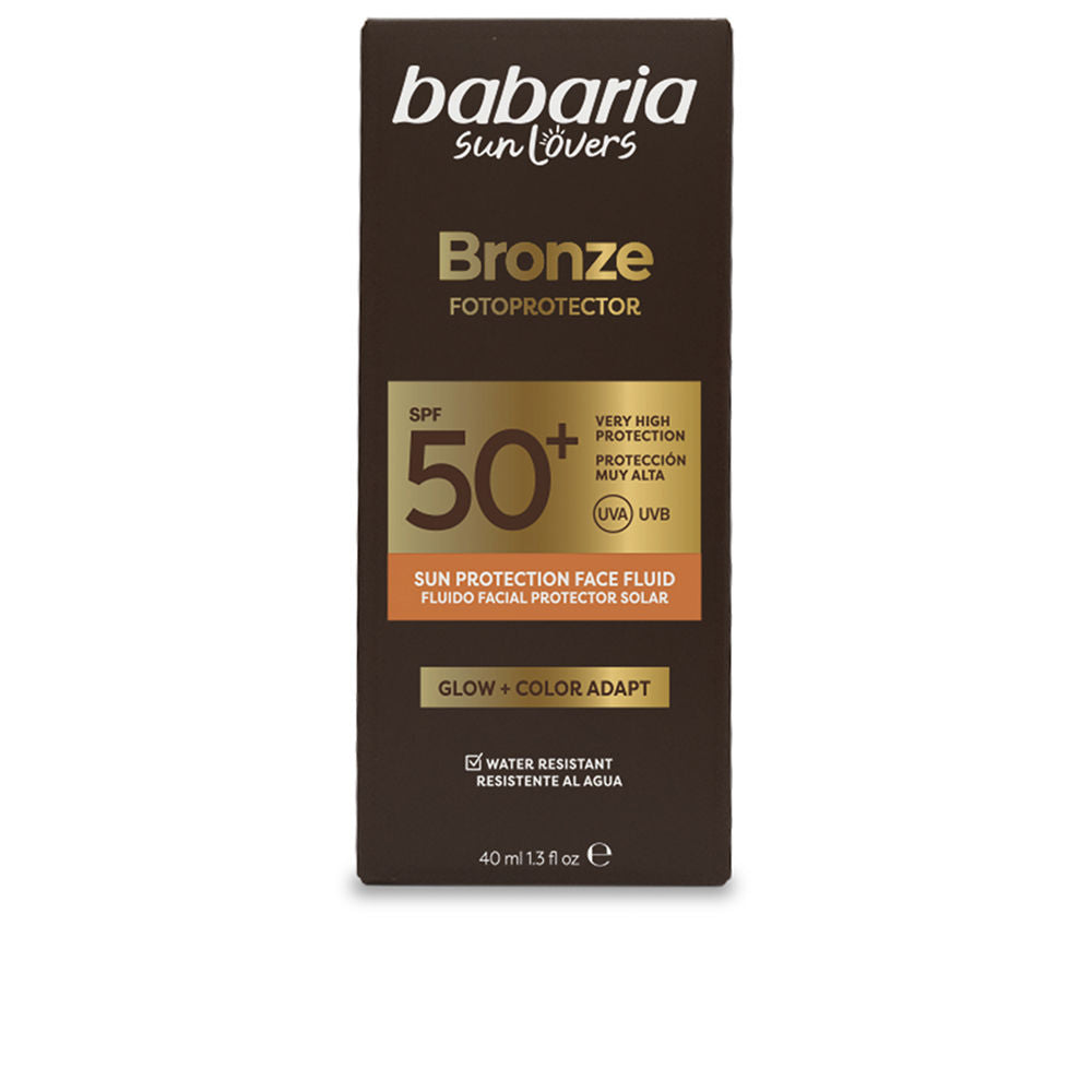 SUN LOVERS BRONZE fluido solar facial SPF50+