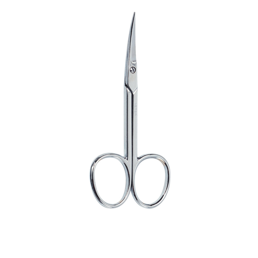 Curved chrome manicure scissors, 1 pc