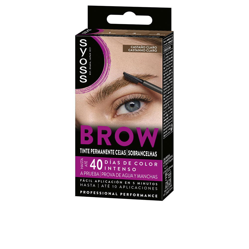 BROW TINT permanent eyebrows #Light Brown