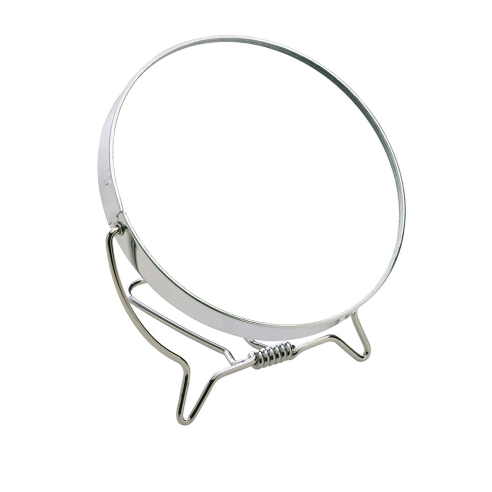 Double metal MIRROR x3 with folding support 12.2 cm 1 unit