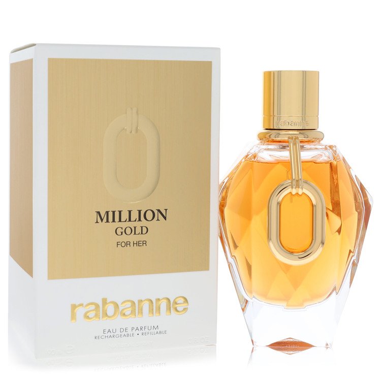 Paco Rabanne Million Gold by Paco Rabanne - Eau De Parfum Refillable Spray 3 oz