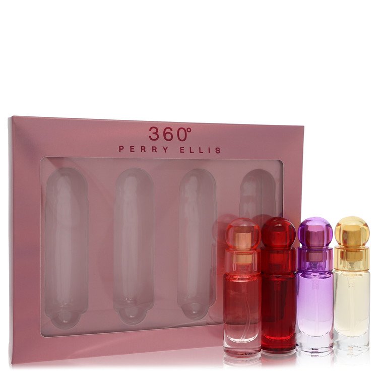 perry ellis 360 by Perry Ellis - Gift Set -- .25 oz EDP Spray Perry Ellis 360 Coral +.25 oz EDT Spray Perry Ellis 360 + .25 oz EDP Spray Perry Ellis 360 Purple + .25 oz EDP Perry Ellis 360 Red