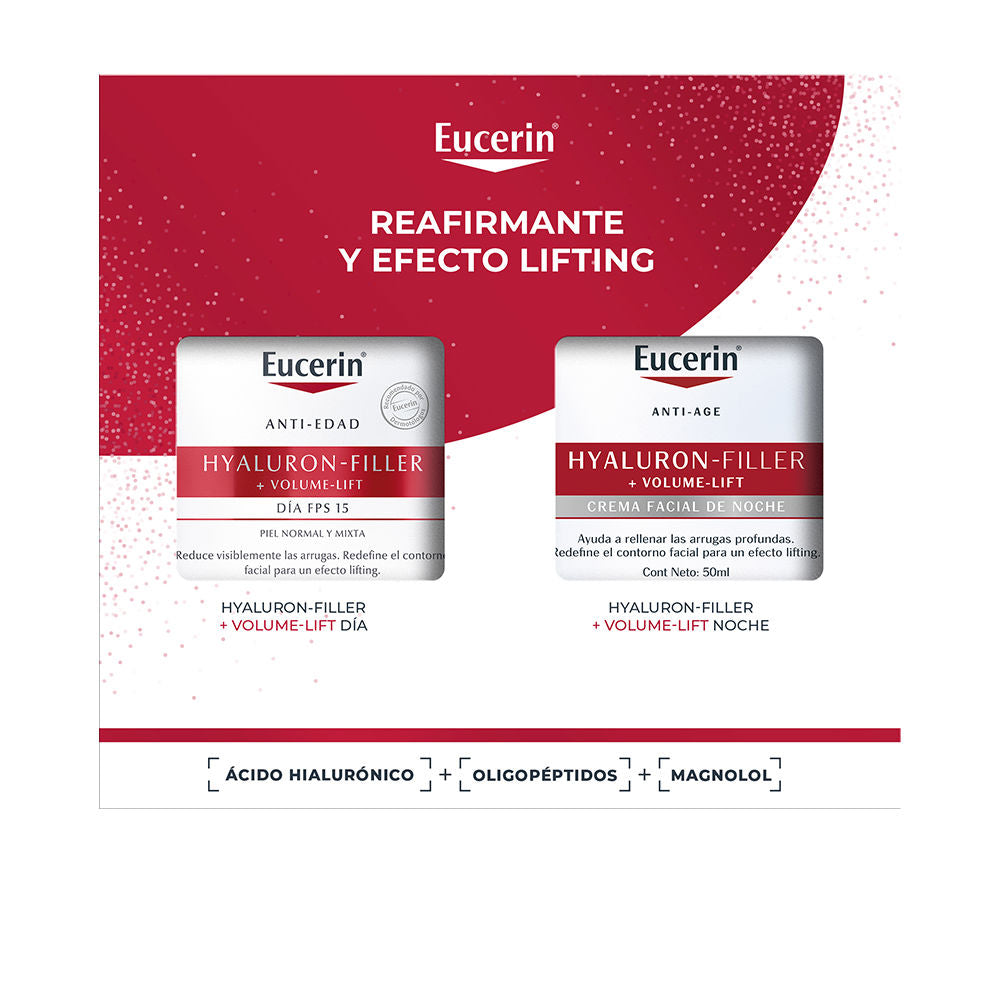 HYALURON FILLER + VOLUME-LIFT DAY CREAM FOR NORMAL TO COMBINATION SKIN, 2-PIECE SET