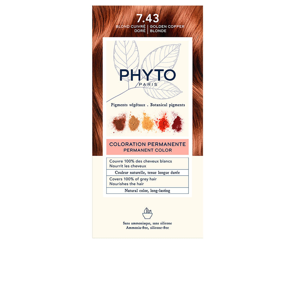 PHYTOCOLOR #7.43-rubio dorado cobrizo 4 u