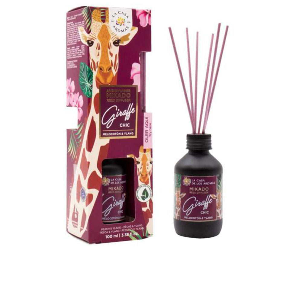 AMBIENTADOR mikado Giraffe Chic #melocotón & ylang 100 ml