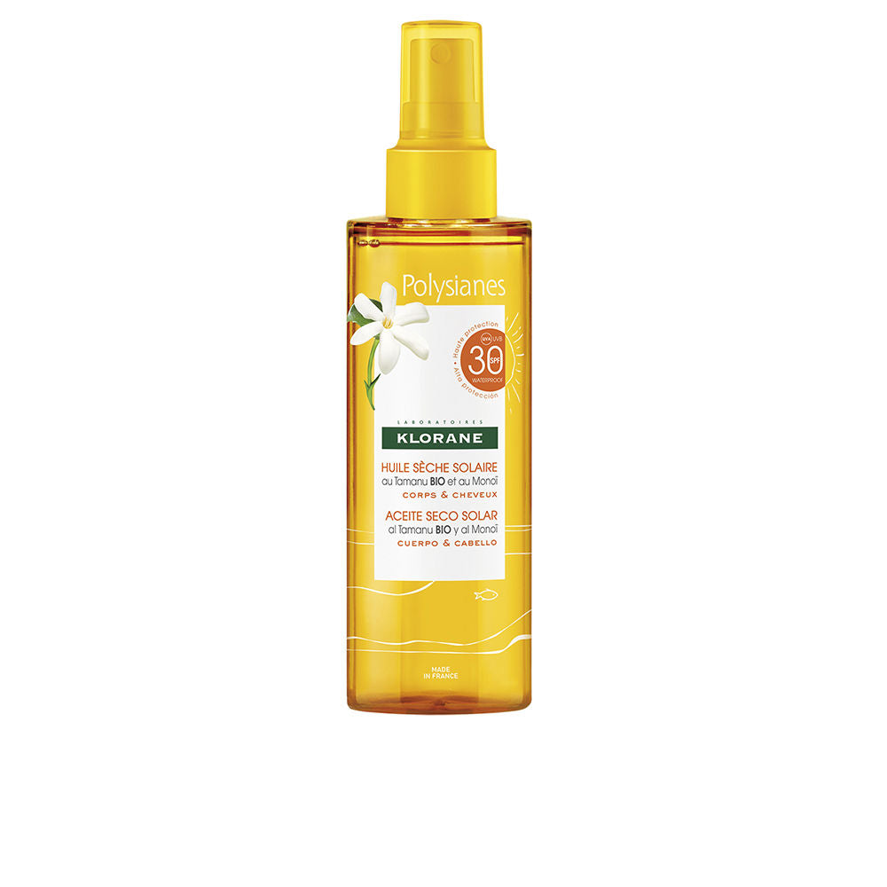 POLYSIANES MONOÃ Y TAMANU BIO solar dry oil SPF30