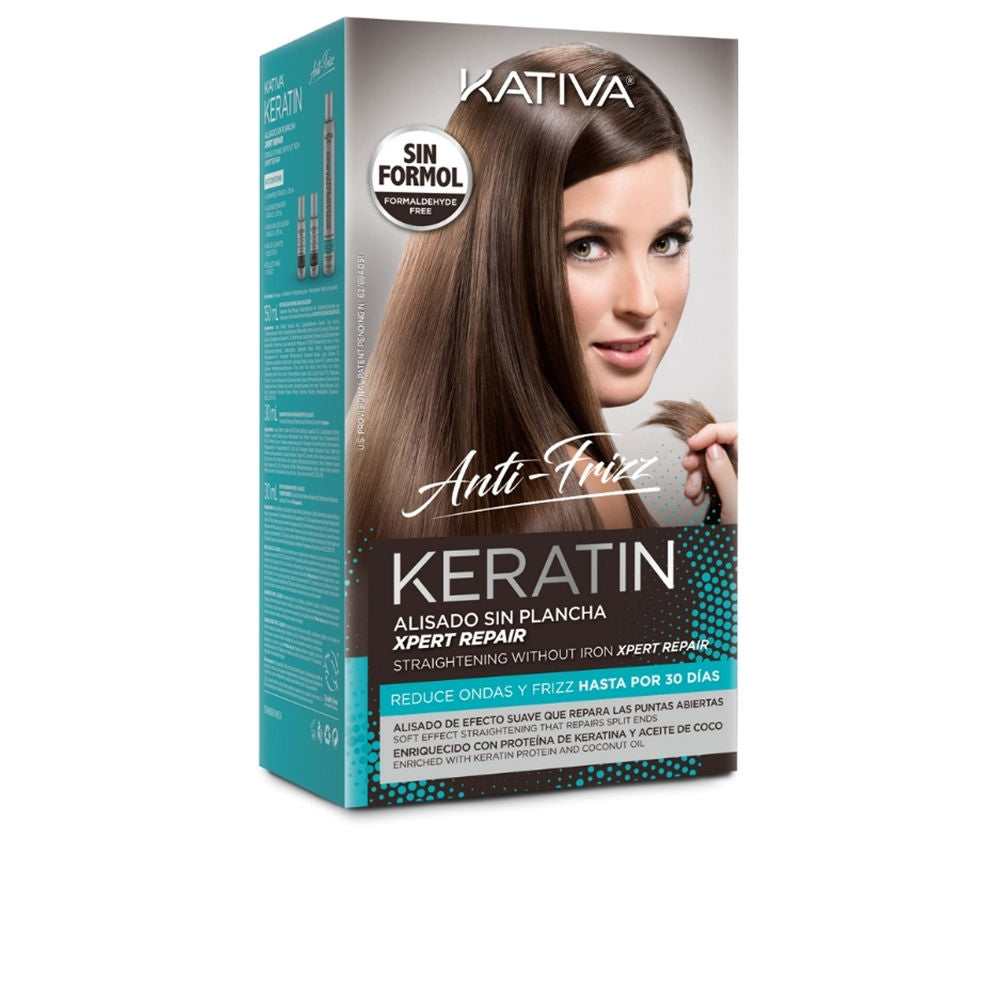 KERATIN ANTI-FRIZZ Brazilian straightening without iron repairs ends 30 days