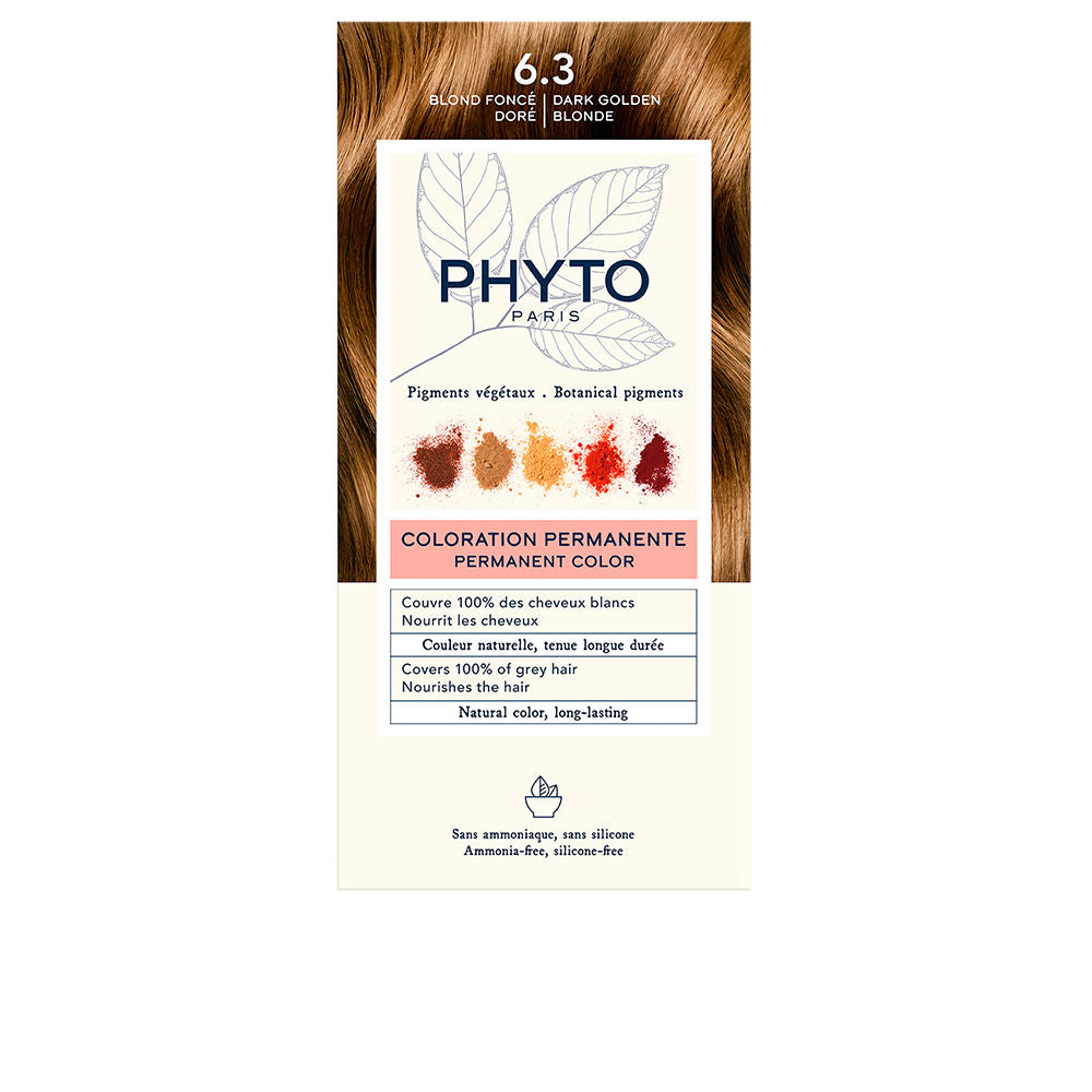 PHYTOCOLOR #6.3-rubio oscuro dorado 4 u