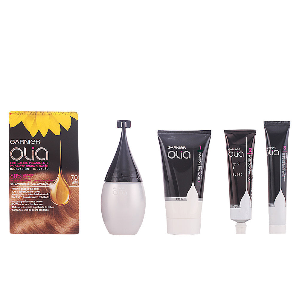 OLIA coloración permanente sin amoniaco #7.0-rubio 1 u
