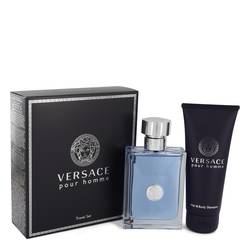 Versace Pour Homme by Versace - Gift Set -- 3.4 oz Eau De Toilette Spray + 3.4 oz Shower Gel