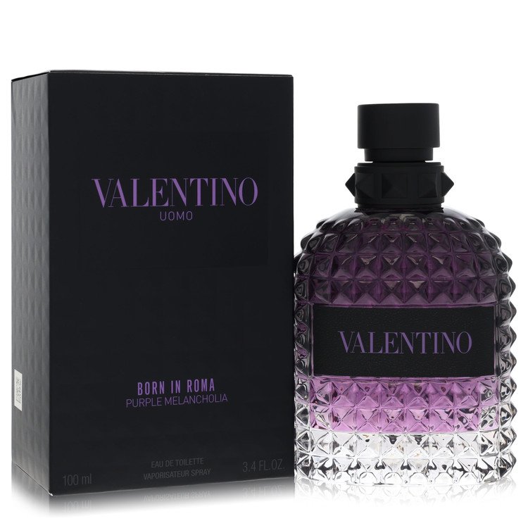 Valentino Uomo Born In Roma Purple Melancholia by Valentino - Eau De Toilette Spray 3.4 oz