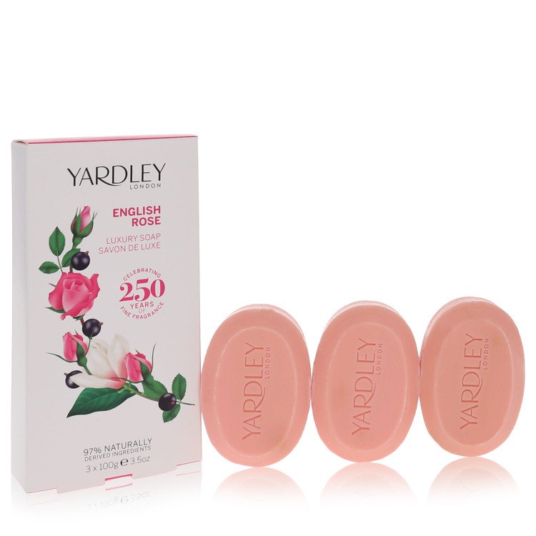 English Rose Yardley by Yardley London - 3 x 3.5 oz Luxury Soap 3.5 oz