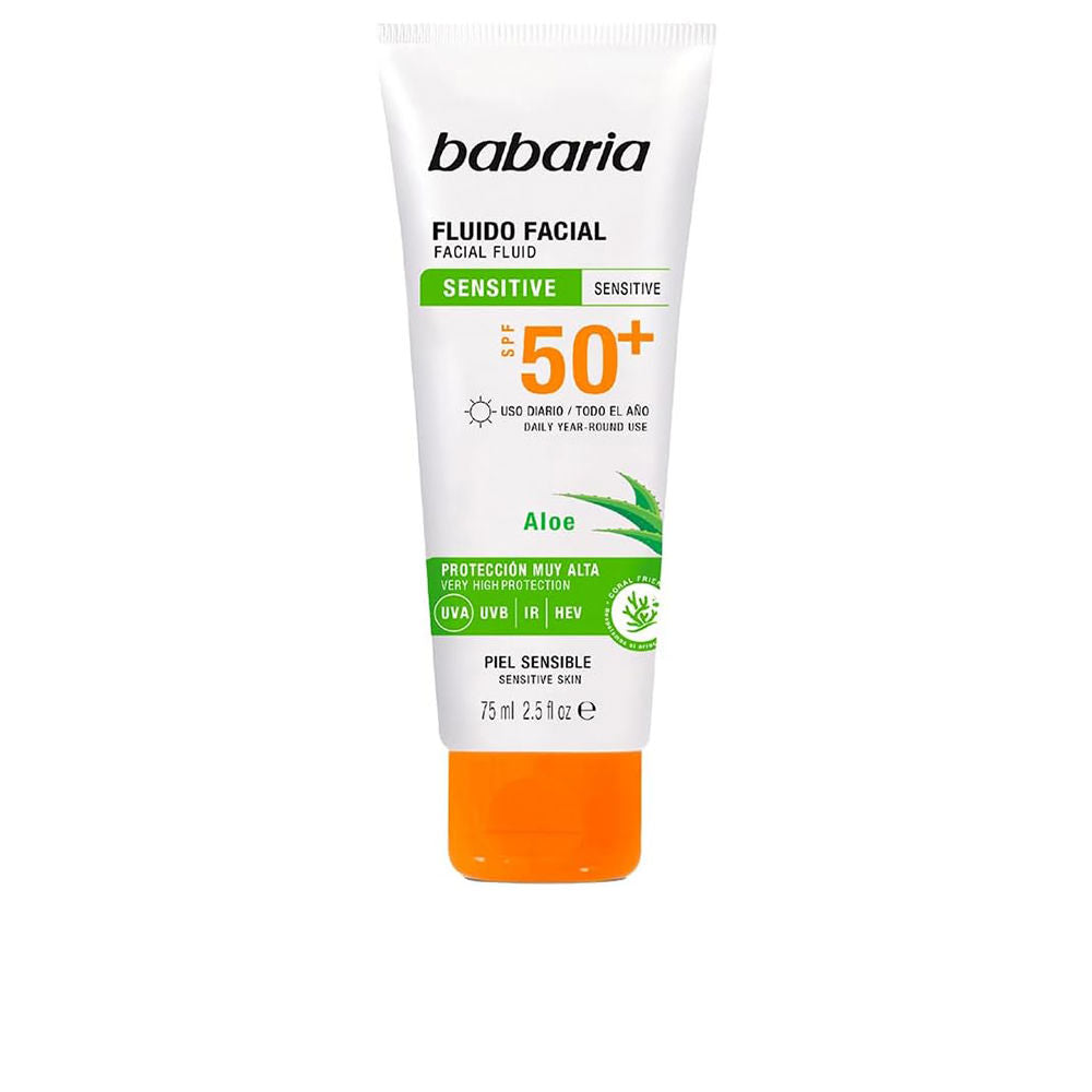 Aloe vera facial fluid for sensitive skin SPF 50+ 75 ml