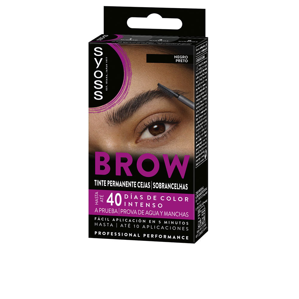 BROW TINT permanent eyebrows #Black 1 u