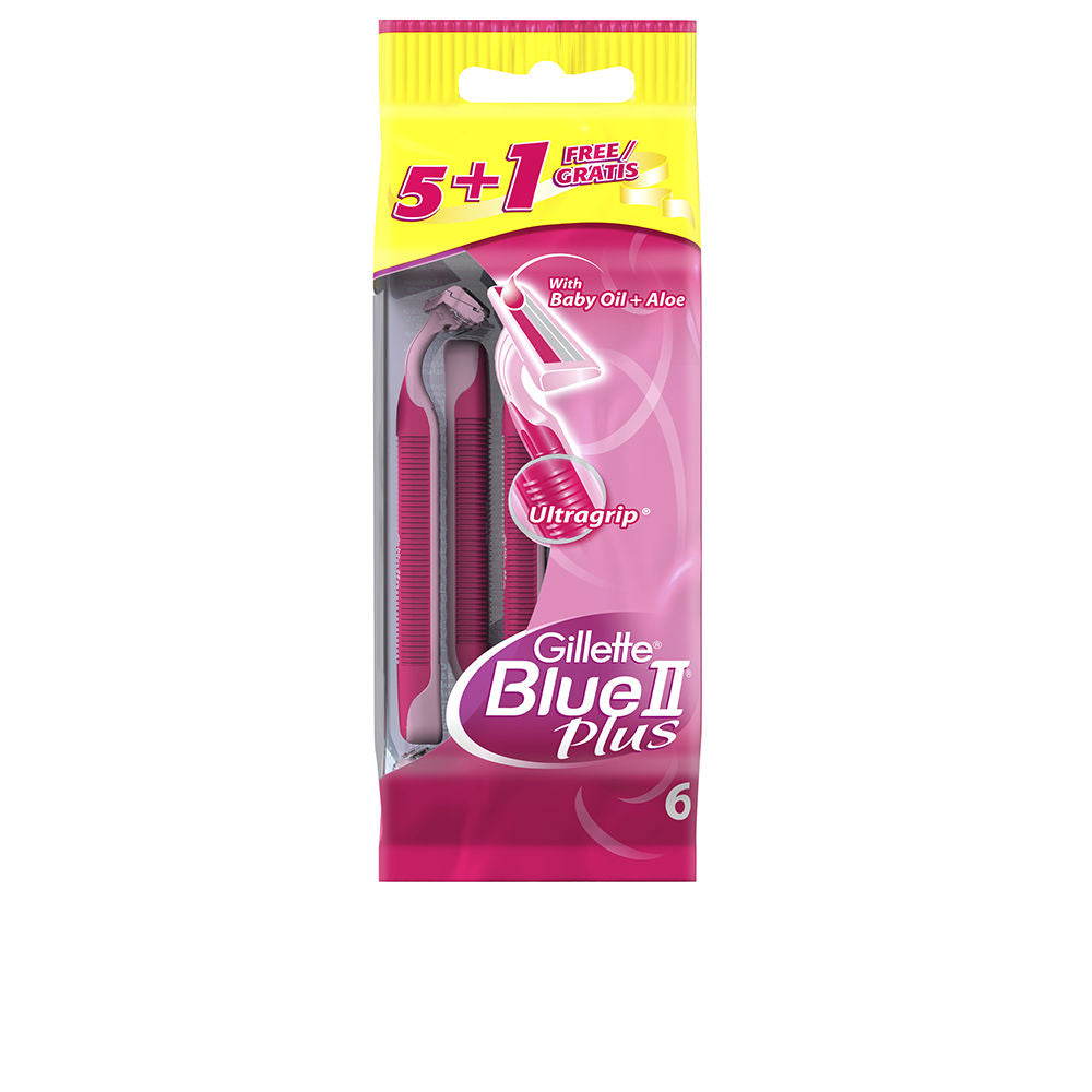 GILLETTE VENUS BLUE II PLUS disposable hair removal blades 6 units