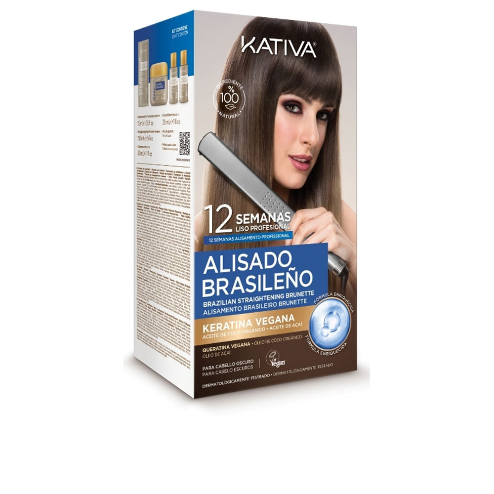 KATIVA PROFESSIONAL BRAZILIAN STRAIGHTENING PRO DARK CASE 6 pcs
