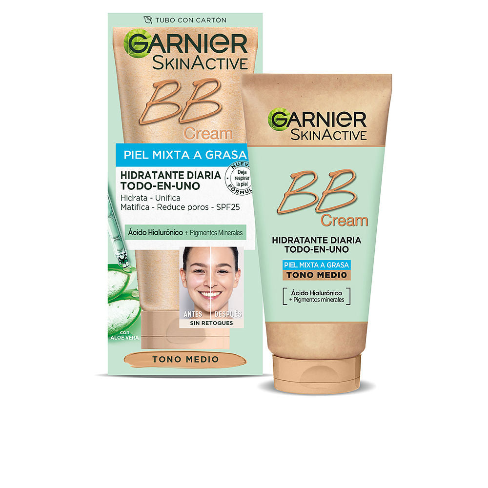 SKINACTIVE BB CREAM combination to oily skin daily moisturizer SPF 25 #medium tone 50 ml