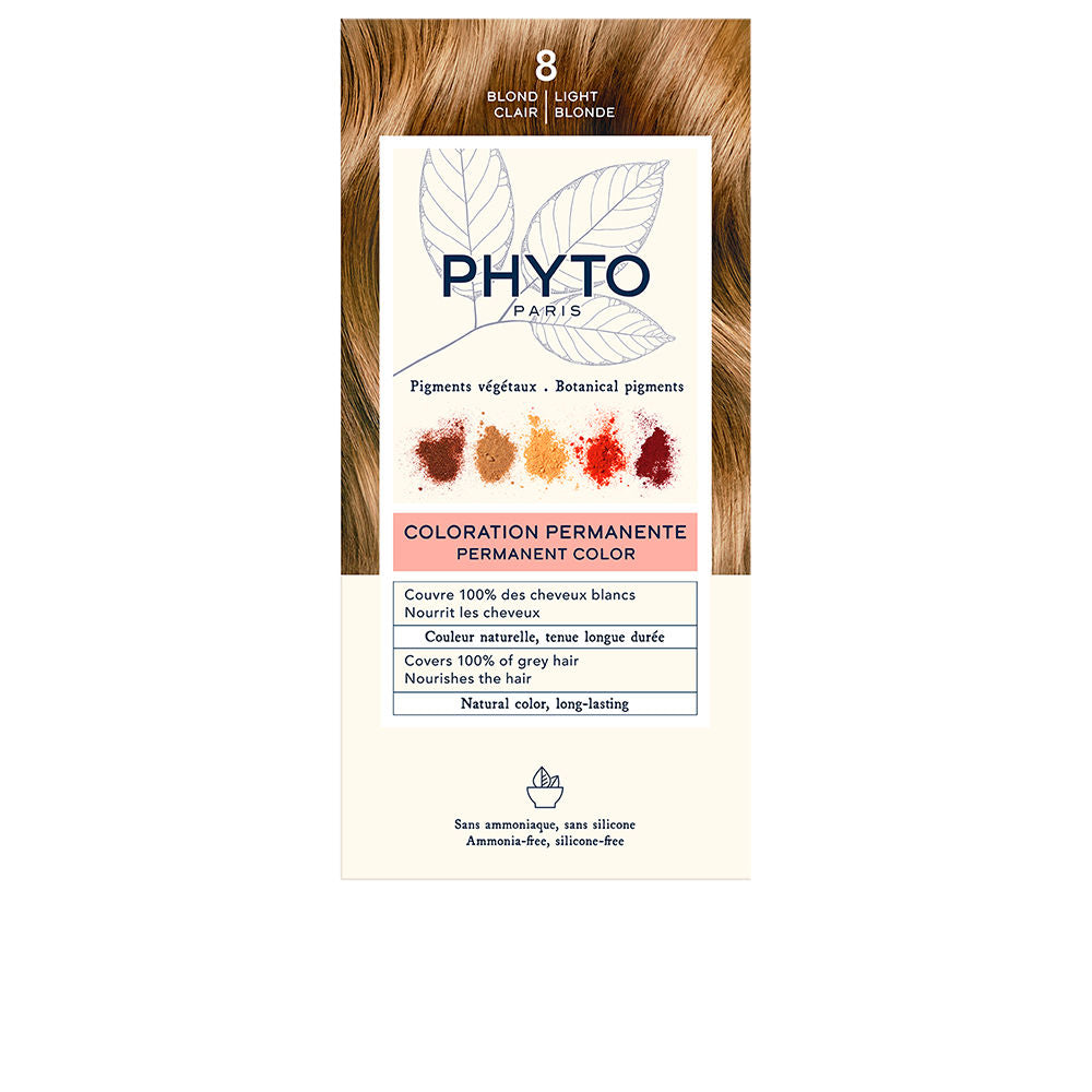 PHYTOCOLOR #8-rubio claro 4 u