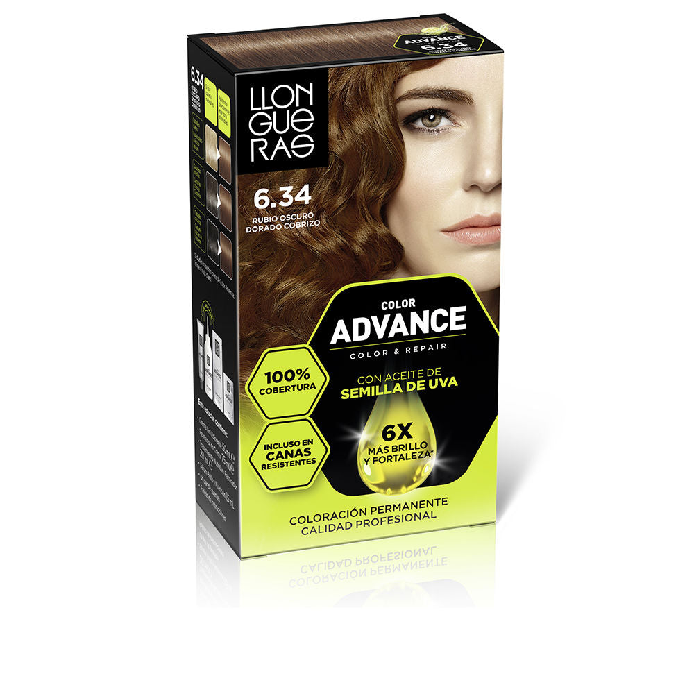 COLOR ADVANCE #6,34-rubio oscuro dorado cobrizo 1 u