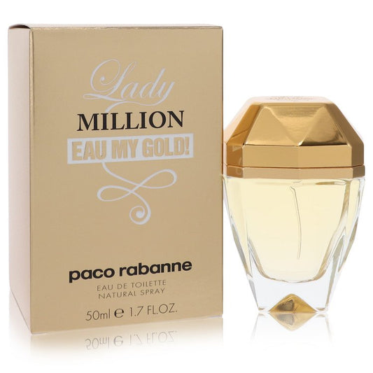 Lady Million Eau My Gold by Paco Rabanne - Eau De Toilette Spray 1.7 oz