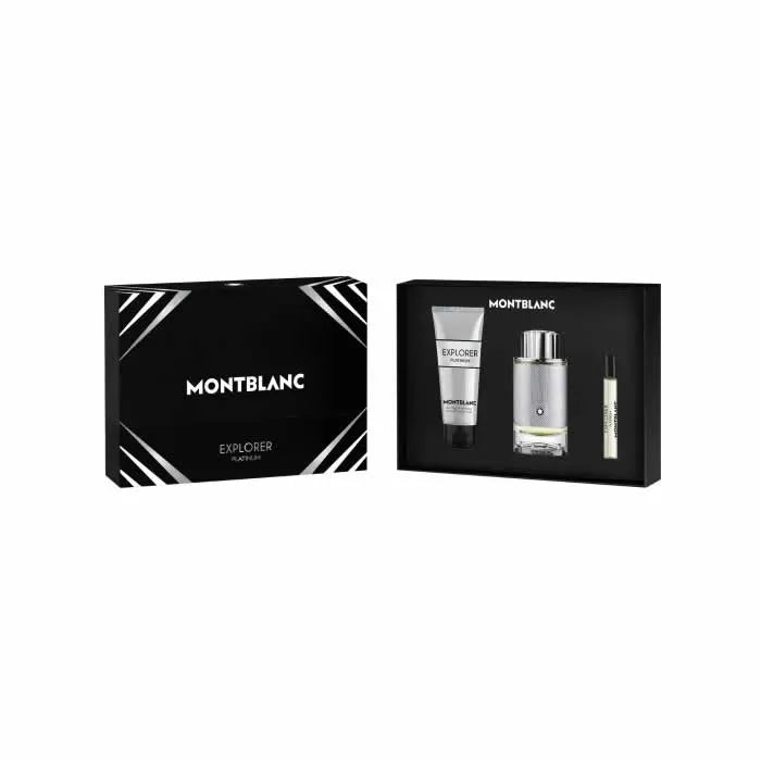 Montblanc Explorer Platinum Eau de Parfum Spray 100 ml 3-teiliges Set
