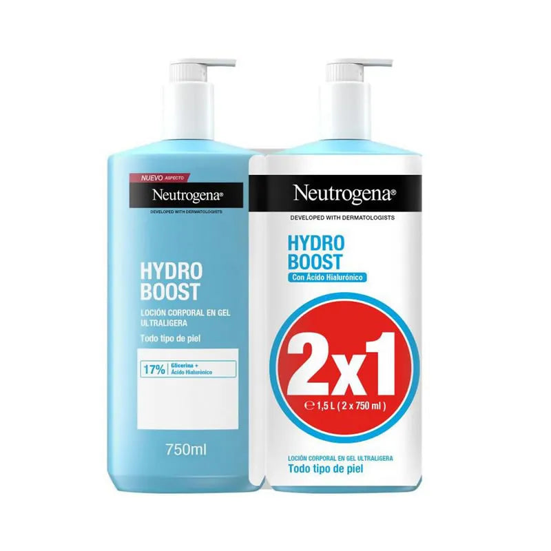 Lotion gel hydratante Neutrogena Hydro Boost 2x750ml