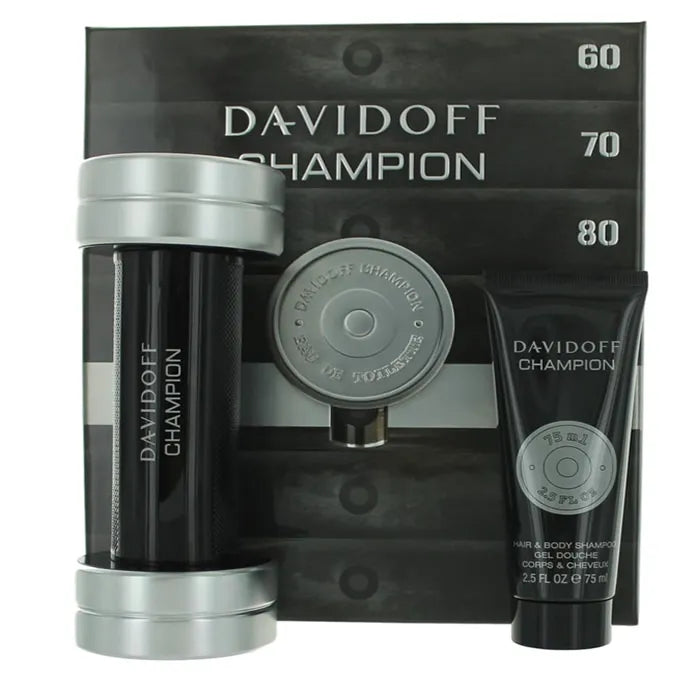 Davidoff Champion Eau de Toilette Spray 90 ml 2-teiliges Set