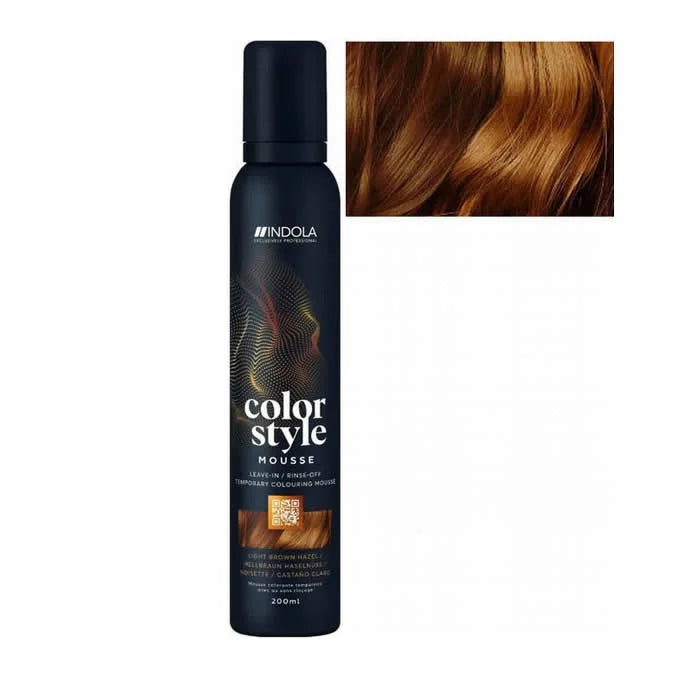 Indola Color Style Mousse Hellbraun Haselnuss 200 ml