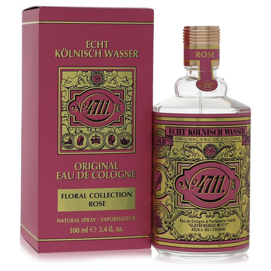 4711 Floral Collection Rose by 4711 - Eau De Cologne Spray (Unisex) 3.4 oz