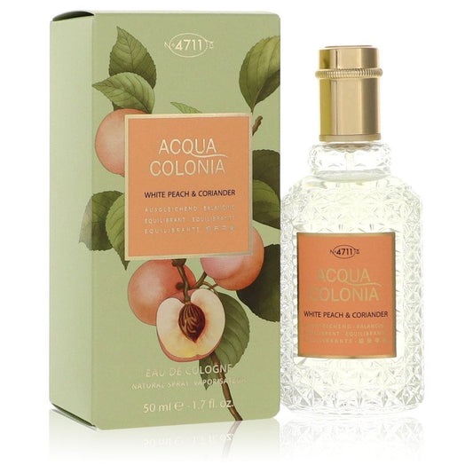 4711 Acqua Colonia White Peach & Coriander by 4711 - Eau De Cologne Spray (Unisex) 1.7 oz