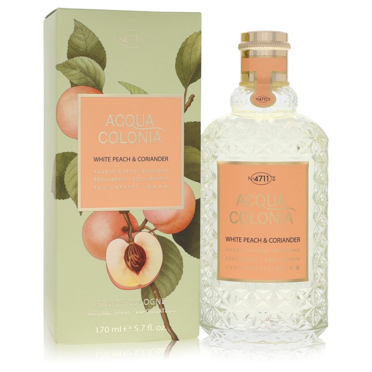 4711 Acqua Colonia White Peach & Coriander by 4711 - Eau De Cologne Spray (Unisex) 5.7 oz