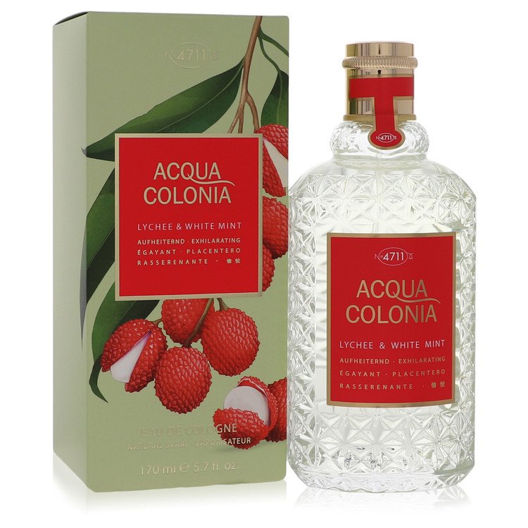 4711 Acqua Colonia Lychee & White Mint by 4711 - Cologne Spray 3.4 oz